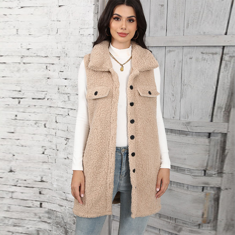 Winter Clothing On Sale - Coletes de pelúcia de cordeiro feminino