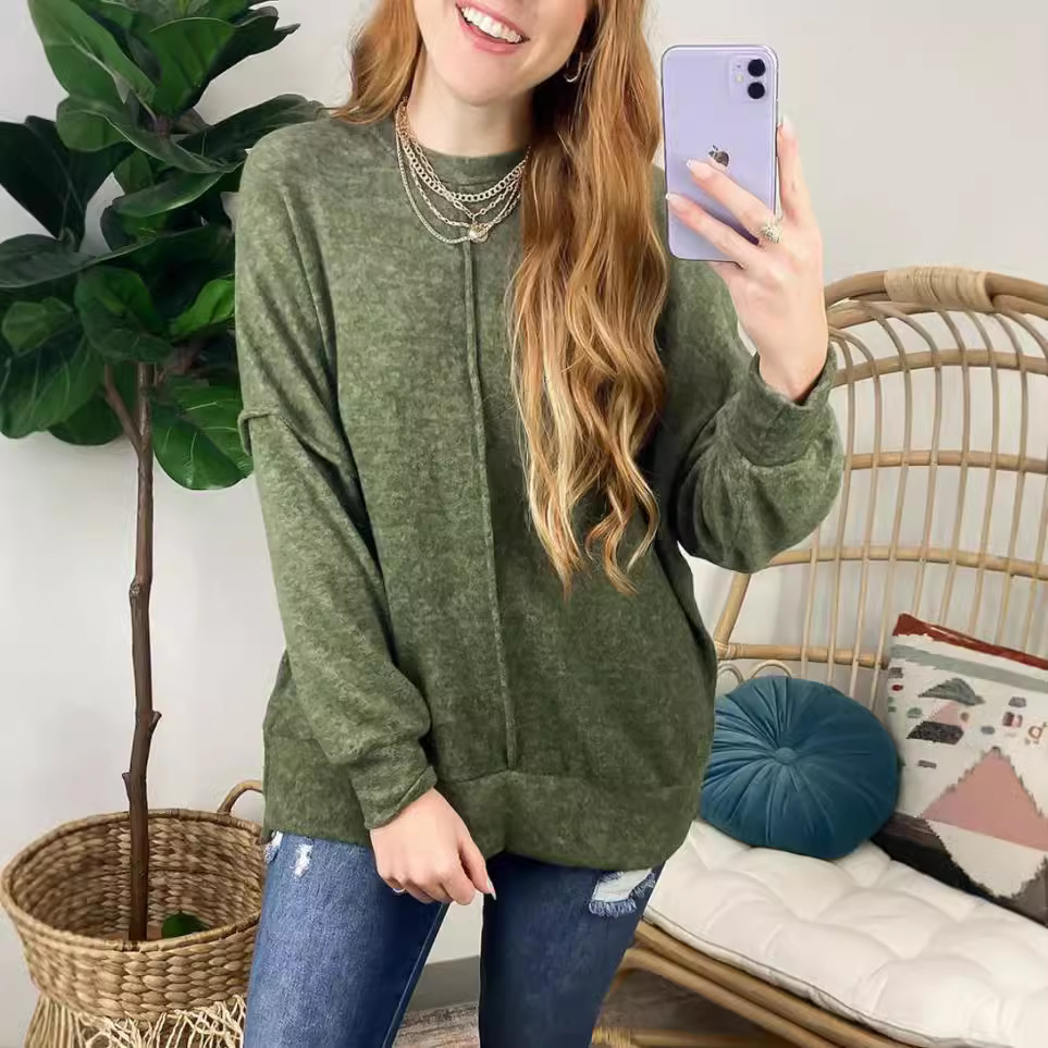 Winter Under Clothing - Nova Moda Solta para Mulheres, Blusa