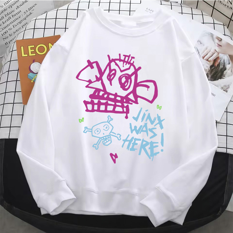Jinx arcane hoodie quente anim - Winter Under Clothing avaliação e preço
