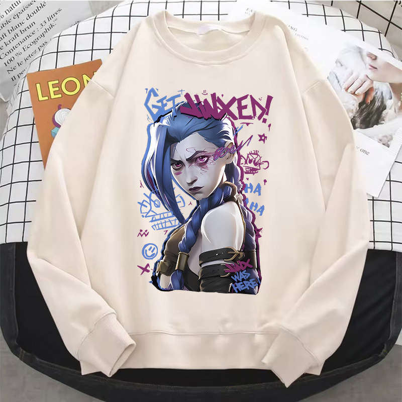 Jinx arcane hoodie quente anim - Winter Under Clothing avaliação e preço