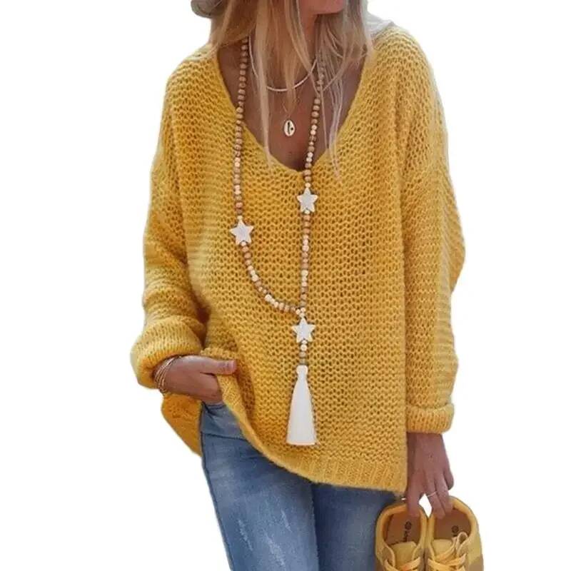 Novo Suéter Feminino de Tricô  - Winter Under Clothing avaliação e preço