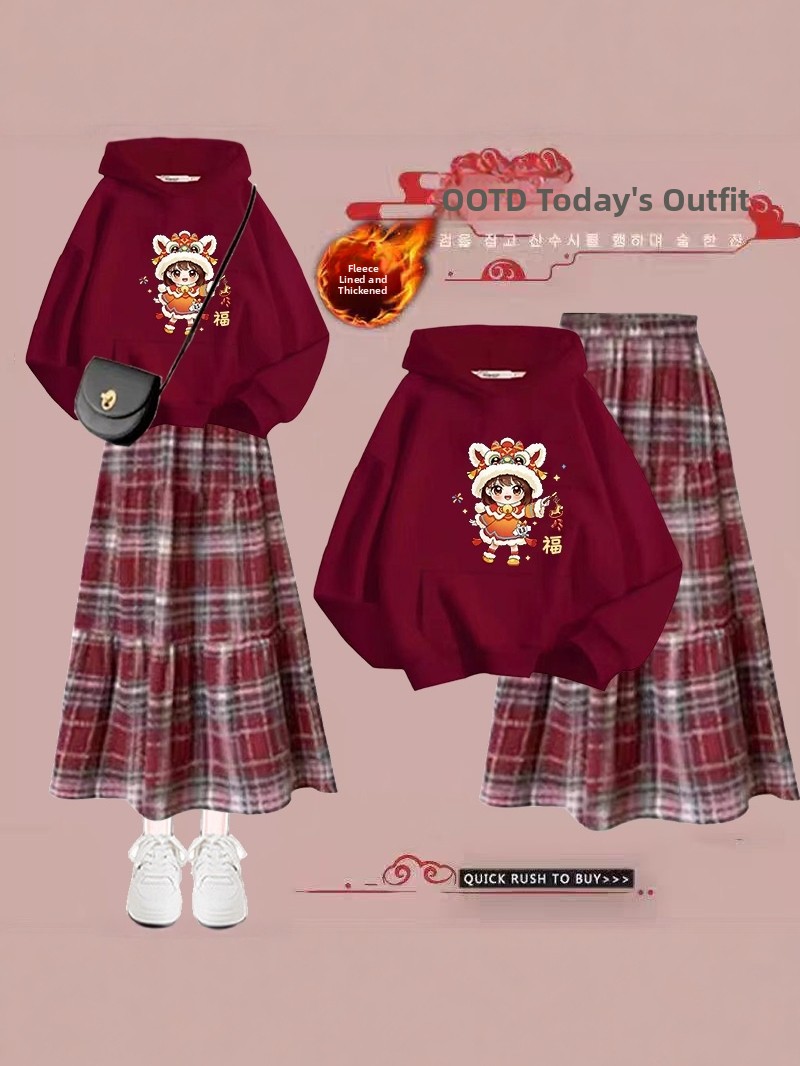 Conjunto de Vestido Vermelho d - Winter Under Clothing avaliação e preço