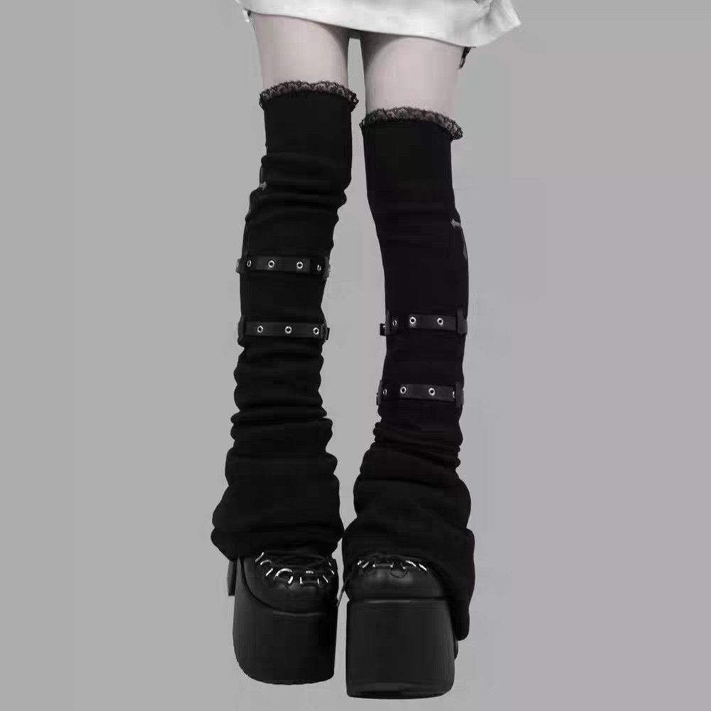 Meias de Joelho JK Femininas E - Winter Clothing Leg Warmers avaliação e preço