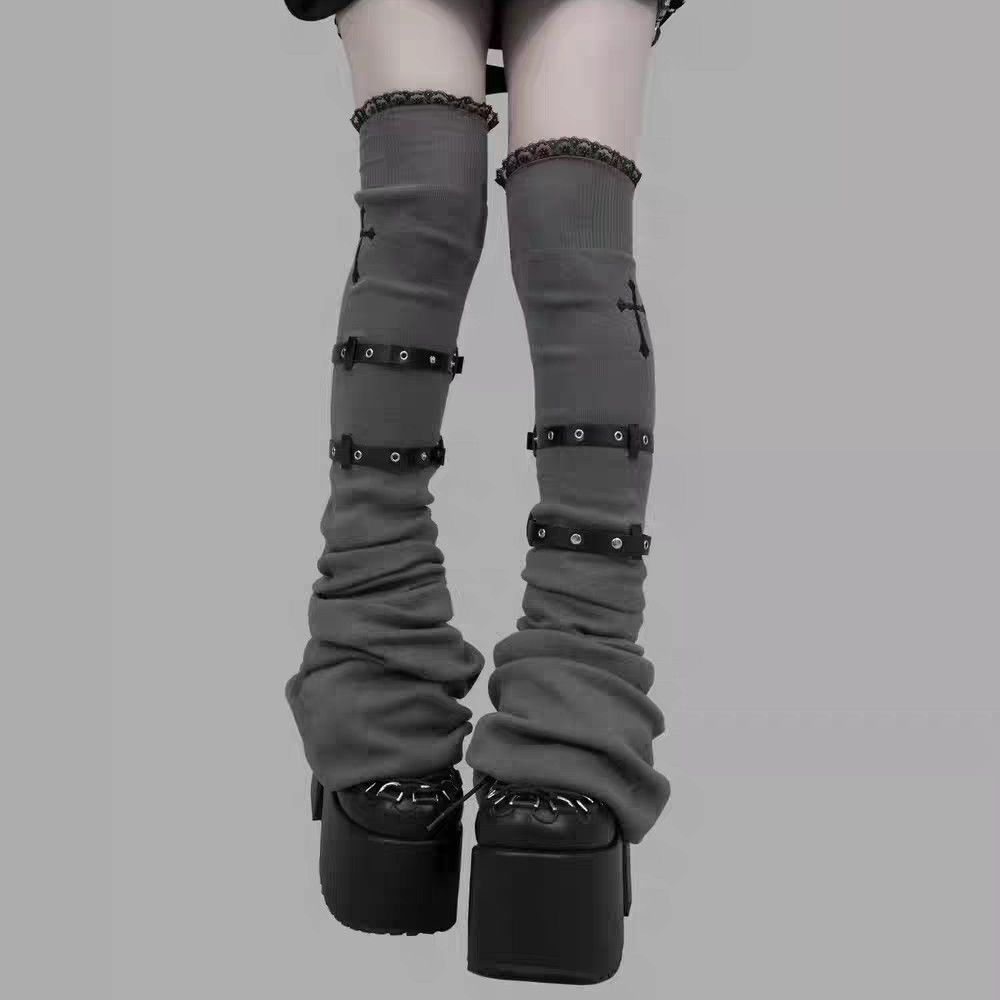 Meias de Joelho JK Femininas E - Winter Clothing Leg Warmers avaliação e preço
